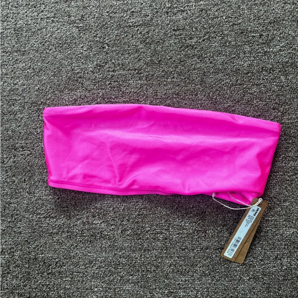 NWT Skims Swim Bandeau Bikini Top, Size XXS Pink‎ Taffy